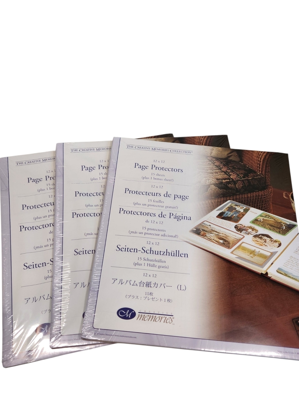 Creative Memories Scrapbook Page Protectors 12 x 12 Lot of 3 (15 Count each)